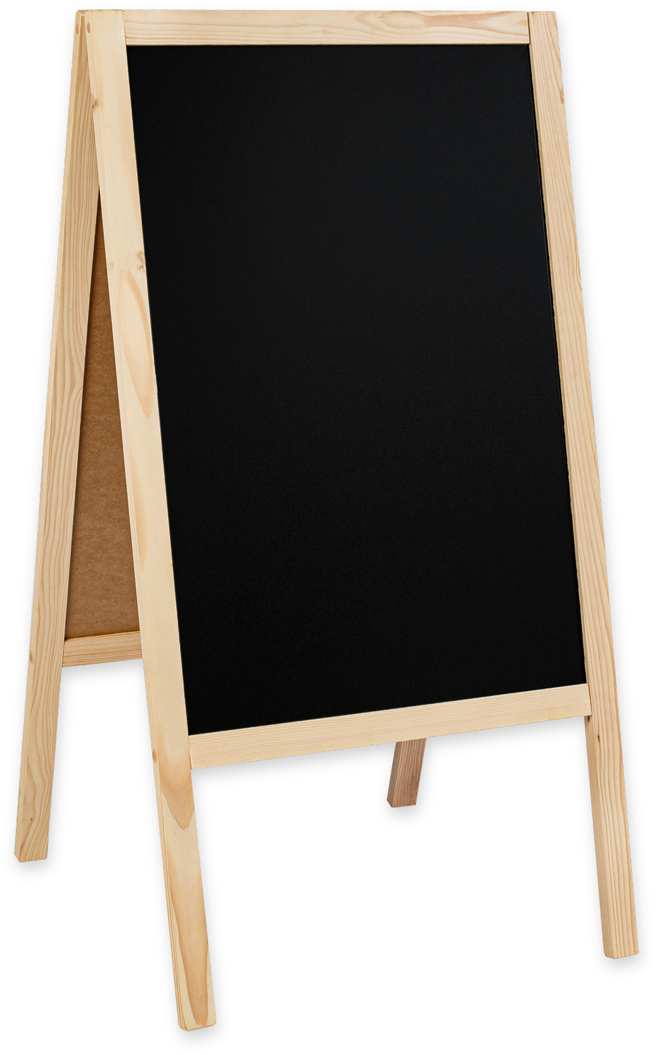 Medinis reklaminis lauko stovas Classic L (61x118 cm) - natūralus - Image 4