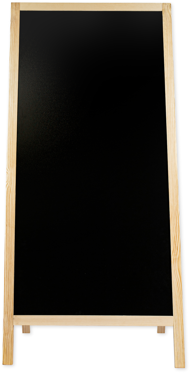 Medinis reklaminis lauko stovas Classic XL (72x160 cm) - natūralus - Image 5