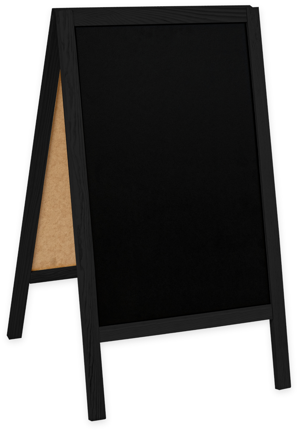 Medinis reklaminis lauko stovas Classic S (51x90 cm) - juoda - Image 2