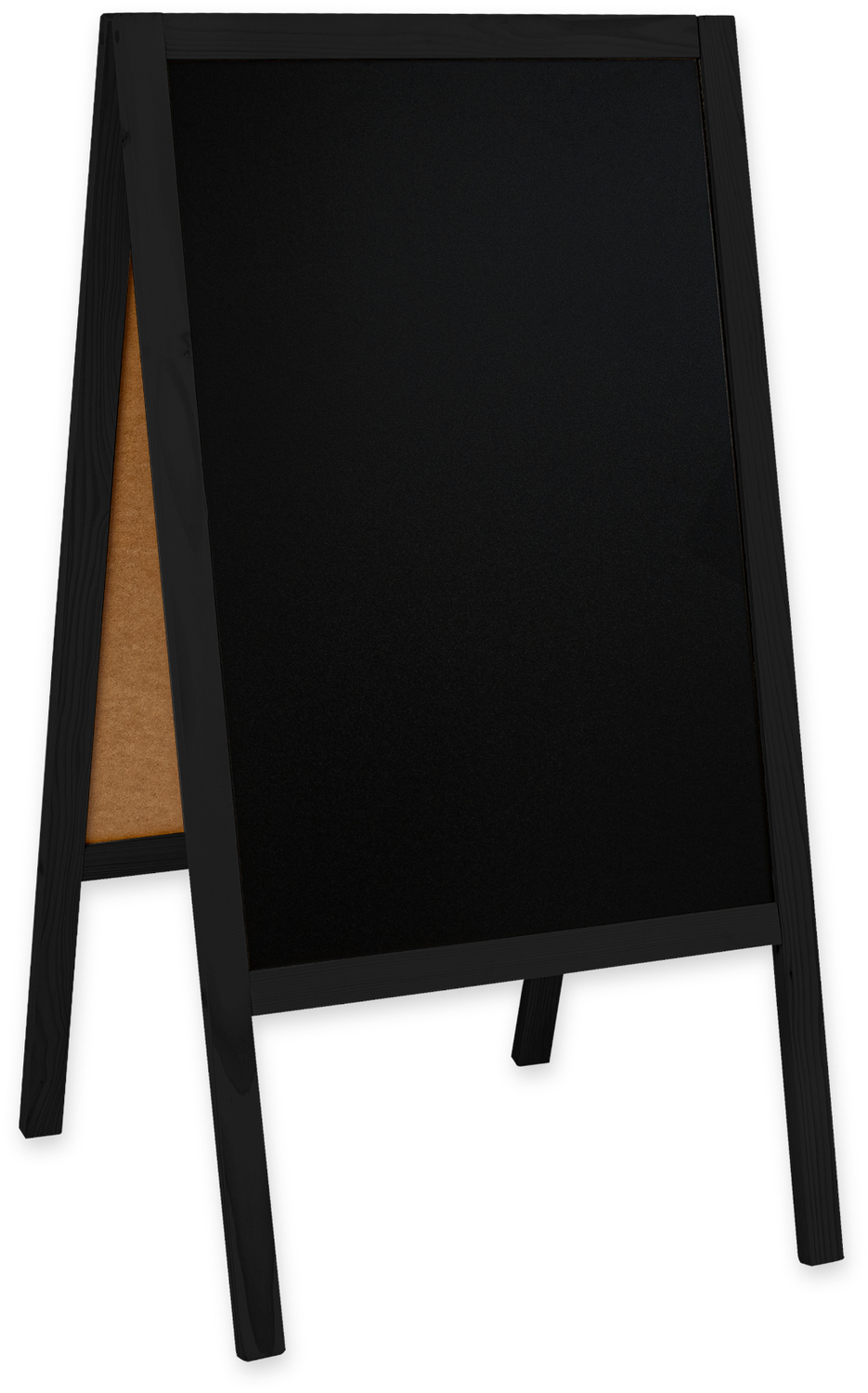 Medinis reklaminis lauko stovas Classic L (61x118 cm) - juoda - Image 6