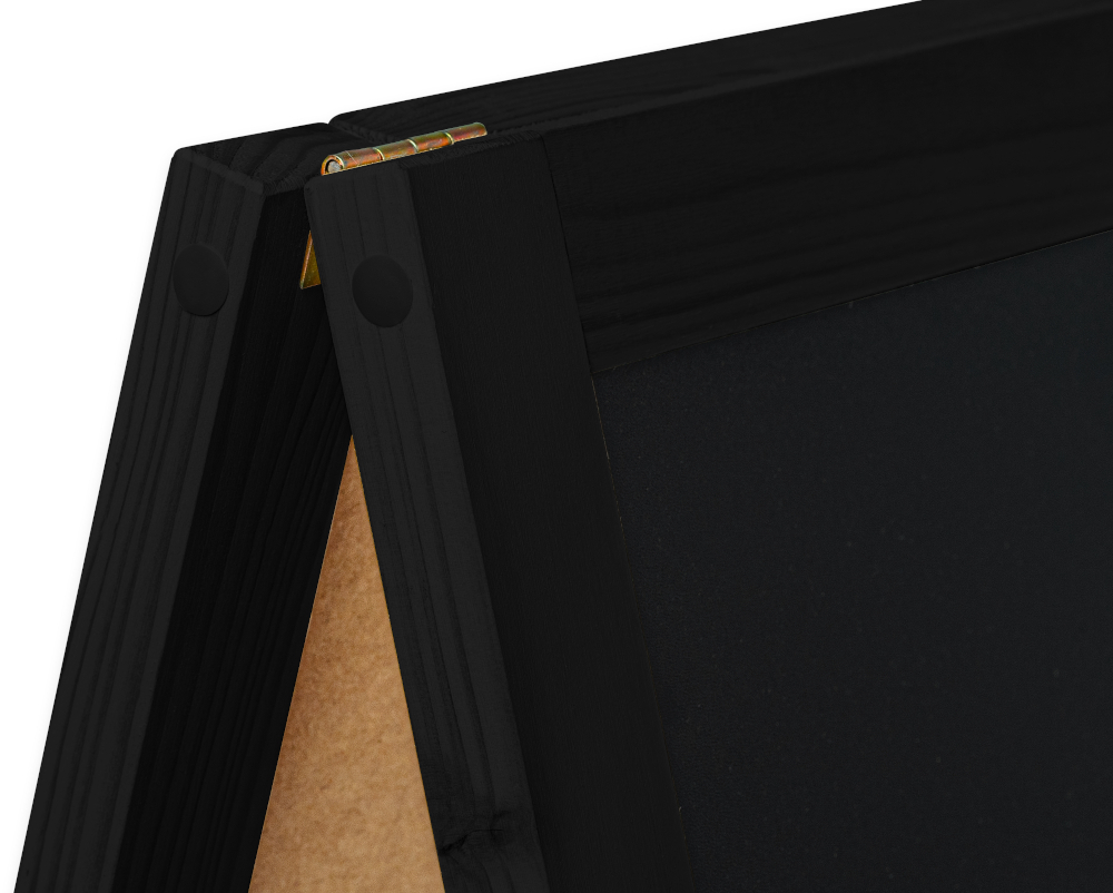 Medinis reklaminis lauko stovas Classic XL (72x160 cm) - juoda - Image 4