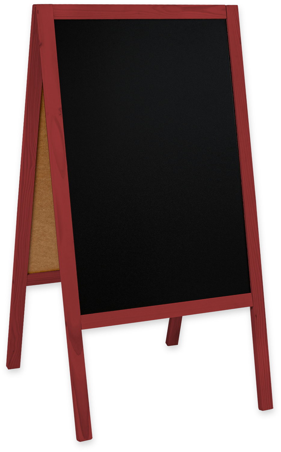 Medinis reklaminis lauko stovas Classic L (61x118 cm) - raudona - Image 4