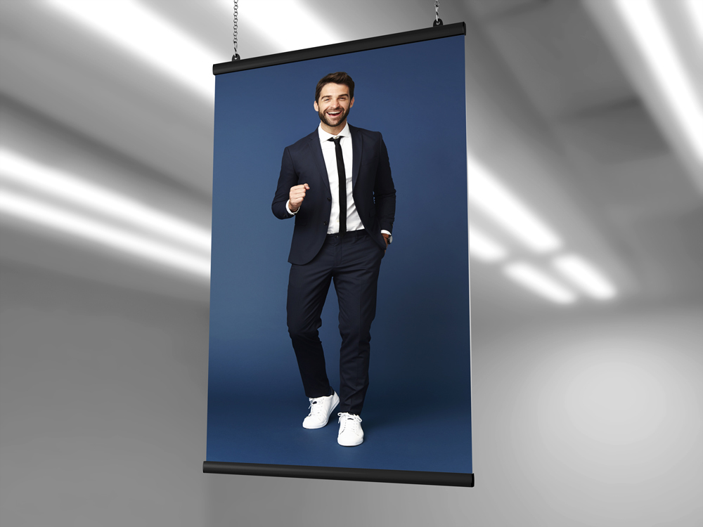 Standard plakatų laikikliai 100 cm - juoda - Image 3