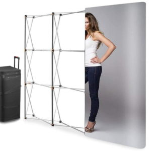 Parodos sienelė Magnetic Pop Up Standard - 3x3, tiesi, į lagaminą