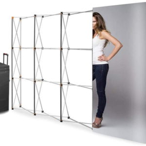 Parodos sienelė Magnetic Pop Up Standard - 3x4, tiesi, i lagaminą