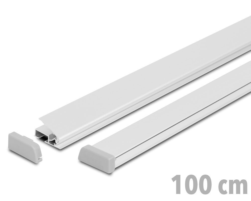 Standard plakatų laikikliai 100 cm - sidabras