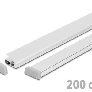 Standard plakatų laikikliai 200 cm - sidabras