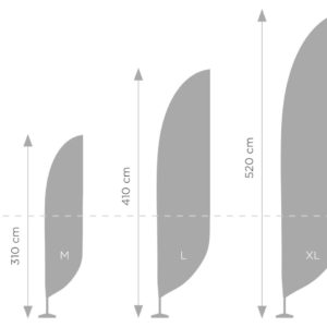Standard stiebas S - 290 cm
