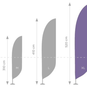 Standard stiebas XL - 550 cm