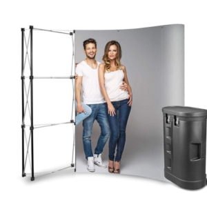 POP UP Lenkta 3x3 + Parodų stendas
