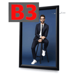 Plakato rėmelis click Standard B3 - juodas