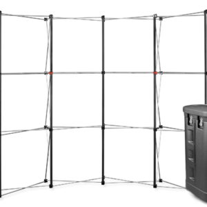 Parodos sienelė Premium Magnetic Pop Up 3x4 lenkta į lagaminas parodų stendas