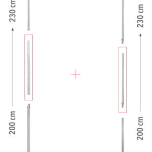 LONG SET 2.3, skirtas MEGA SEG™ 120x200