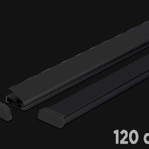 Standard plakatų laikikliai 120 cm - juoda